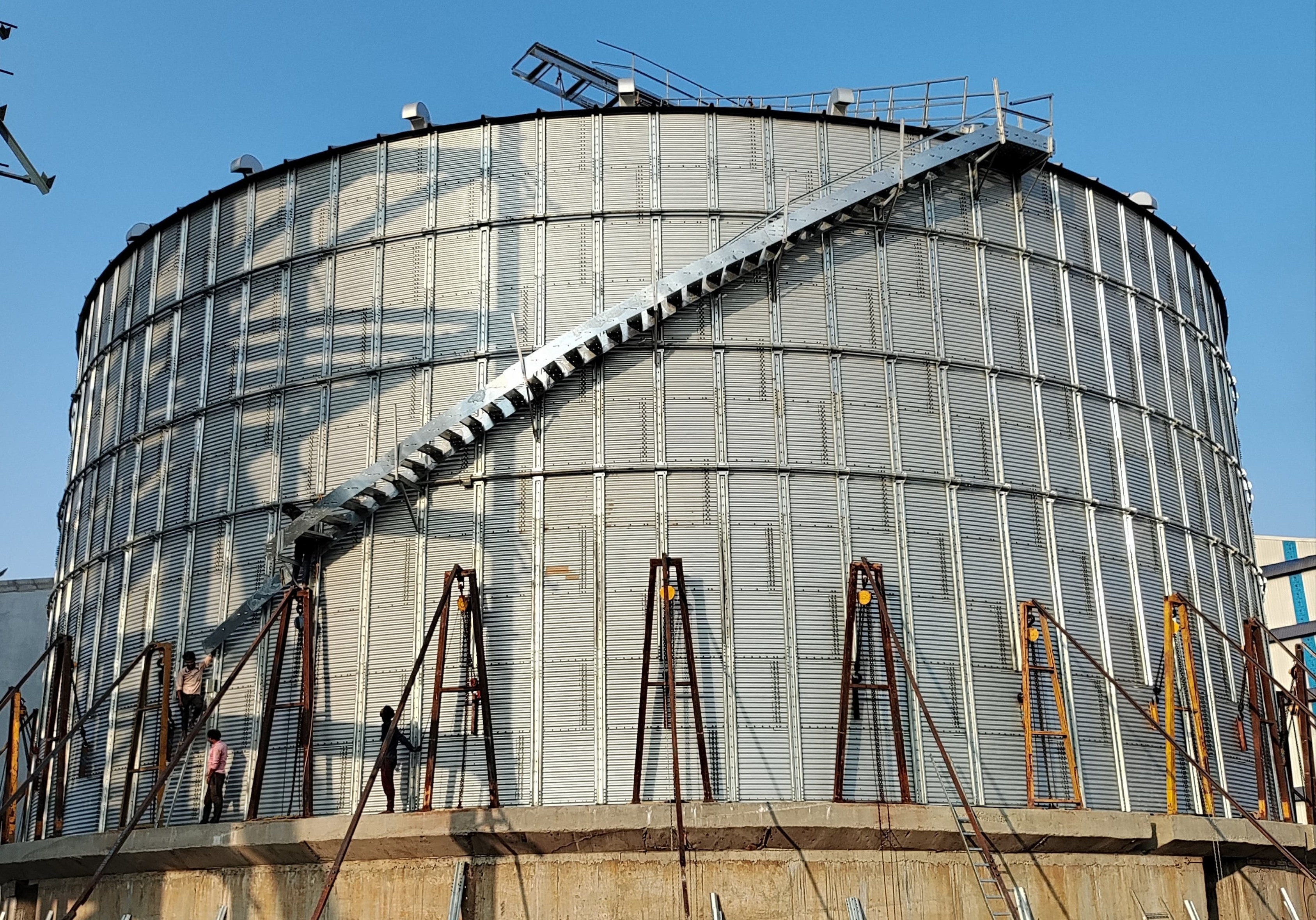 Flat Bottom Grain Storage Silos