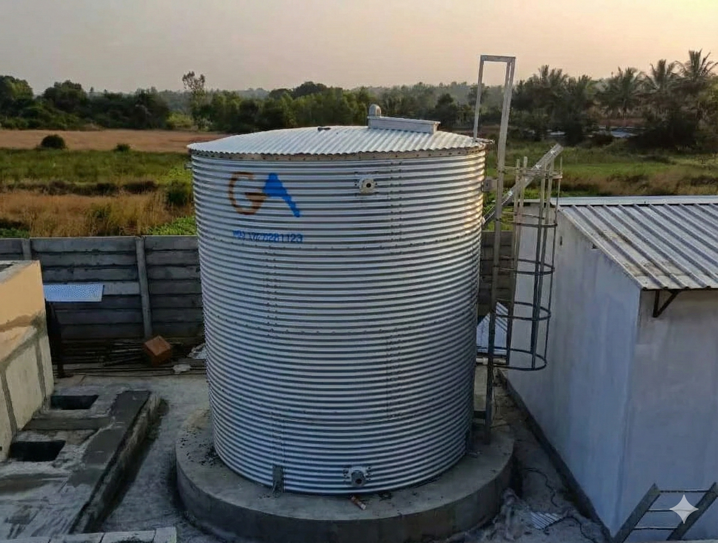 Flat Bottom Grain Storage Silos